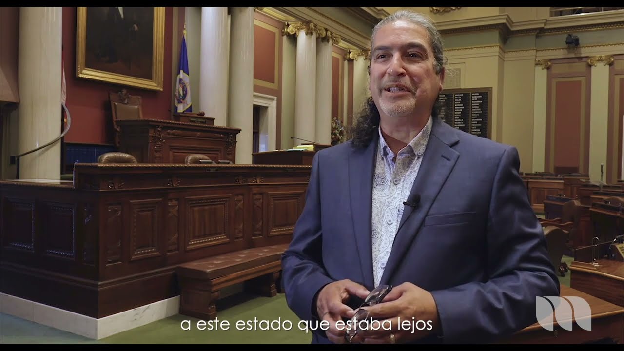MLatino Media video screenshot with subtitles saying a este estado que estaba lejos