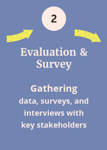 Step 2 Evaluation & Survey, Gathering Data, Surveys, And Interviews With Key Stakeholders