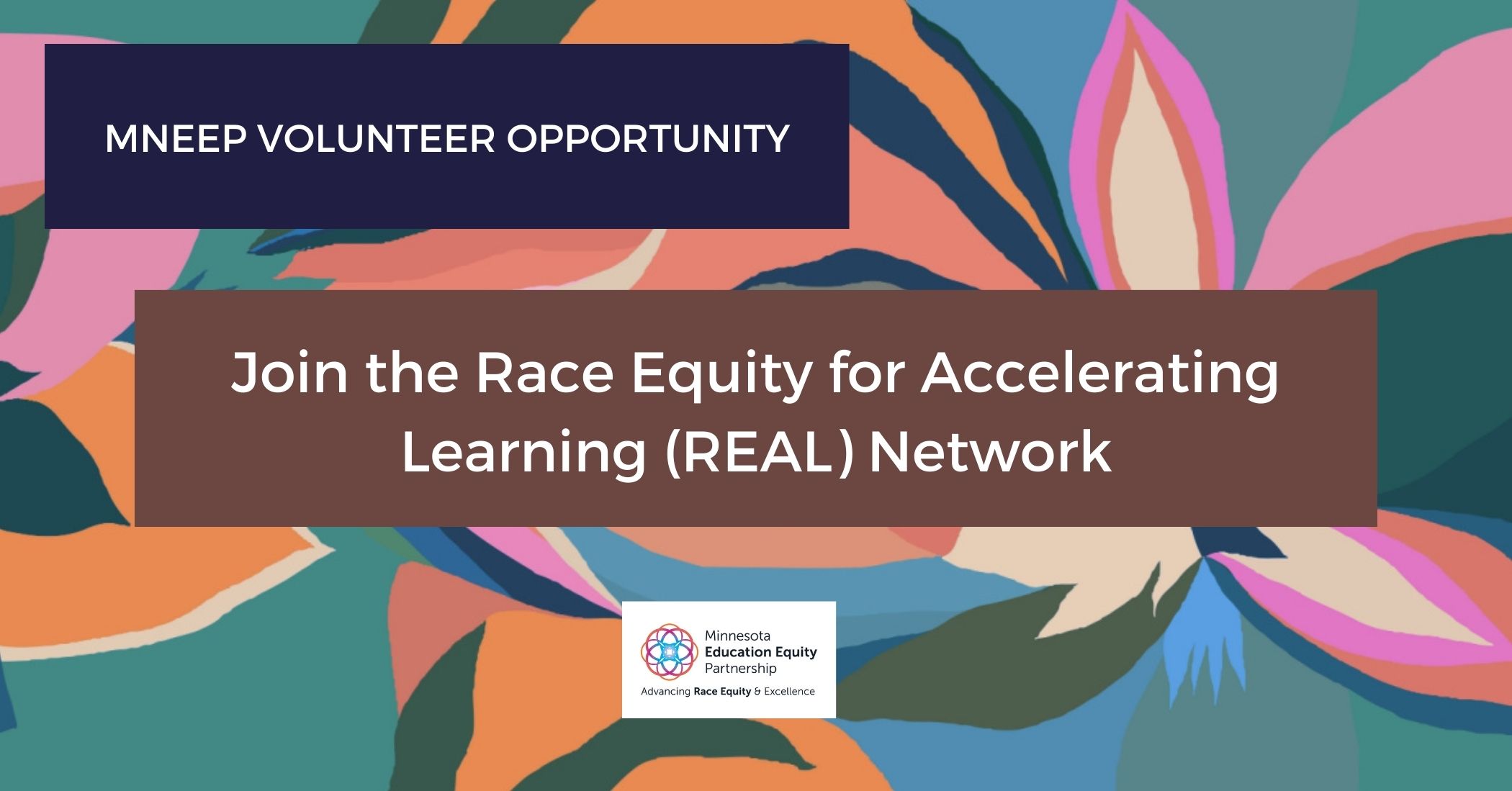 MnEEP Volunteer Opportunity: Race Equity for Accelerating Learning (REAL) Network